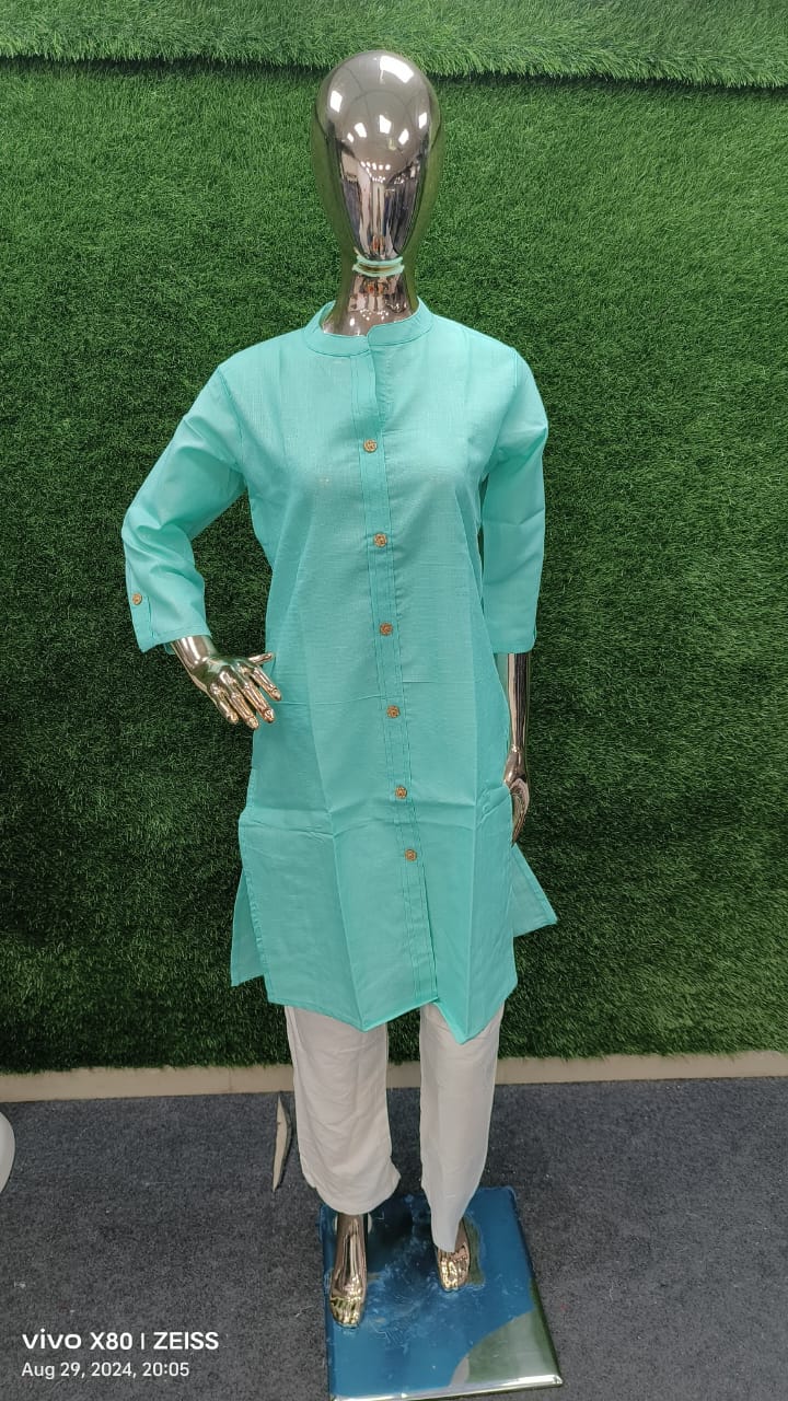 Neer Vol 1 By Moksh Cotton Kurti With Pocket Wholesale Clothing Suppliers In India